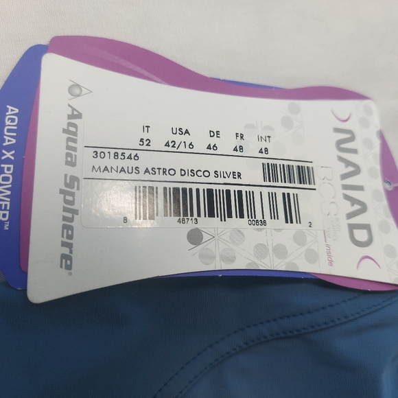 NWT Naiad Aqua Sphere bathing suit, size 16 - Picture 7 of 9